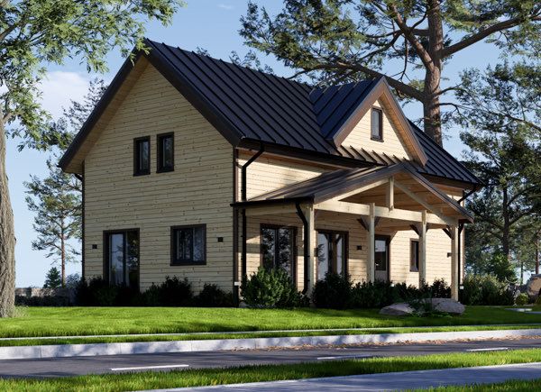 Casa de madera VERA S (44 mm + revestimiento), 126 m² avp.ui.product_images.thumbnail 1