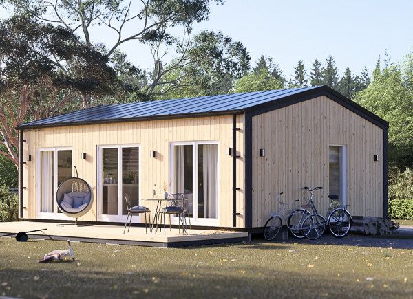 Casa de madera para vivir ANGELA S (Aislada, 44 mm + revestimiento), 45 m² avp.ui.product_images.thumbnail 1