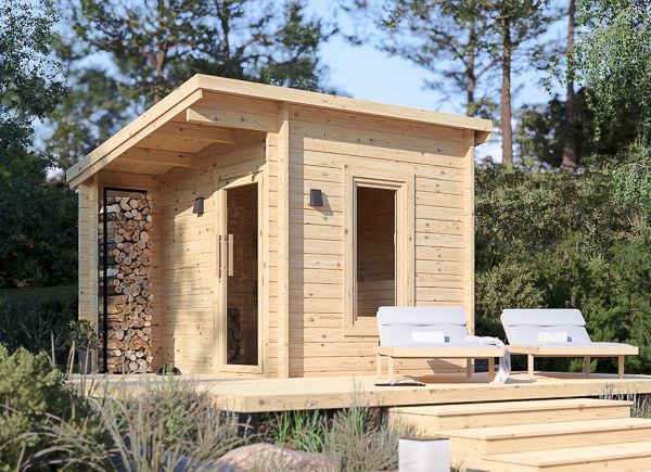 Sauna de exterior VIGOR 1 (44 mm), 3.3x2.5 m, 4.85 m² avp.ui.product_images.thumbnail 1