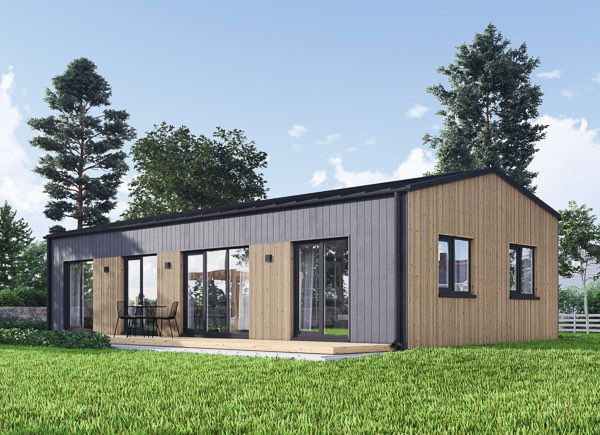 Casa prefabricada para vivir NICOLE PV (Aislada PLUS, 44 mm + revestimiento), 67 m² avp.ui.product_images.thumbnail 1