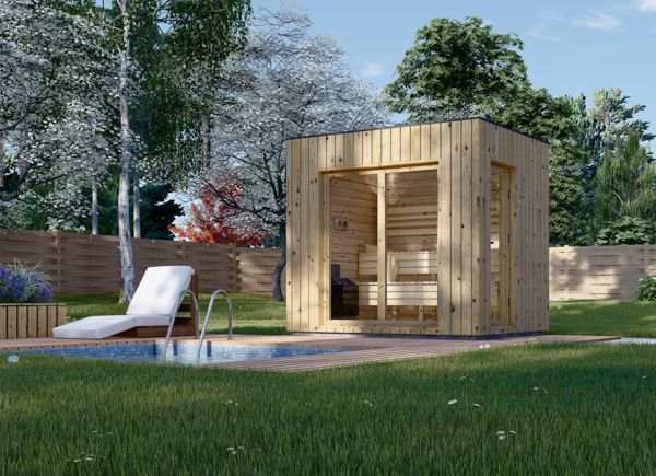 Sauna de exterior DELLA (34 mm + revestimiento), 2,6 x 2,1 m, 3,8 m² avp.ui.product_images.thumbnail 1