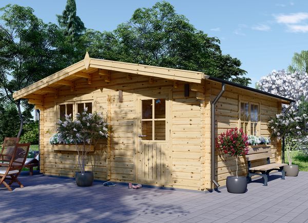 Caseta de jardín de madera DREUX (44 mm), 6x6 m, 36 m² avp.ui.product_images.thumbnail 1