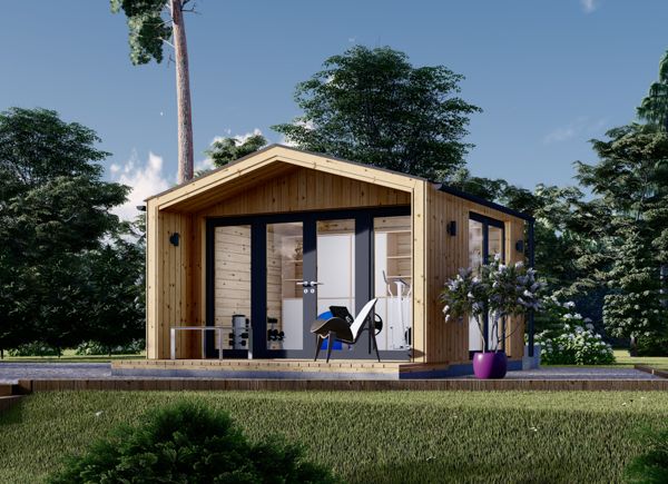 Caseta de jardín de madera PIA (34 mm + revestimiento), 4x3 m, 12 m² avp.ui.product_images.thumbnail 1