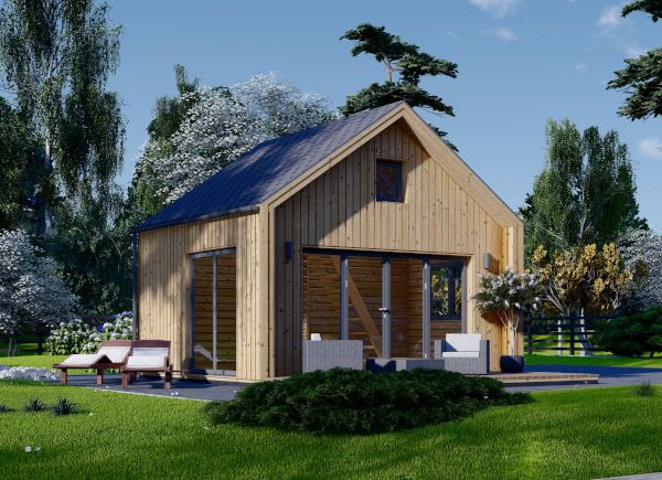 Casa de madera SARA (34 mm + revestimiento), 20 m² avp.ui.product_images.thumbnail 1