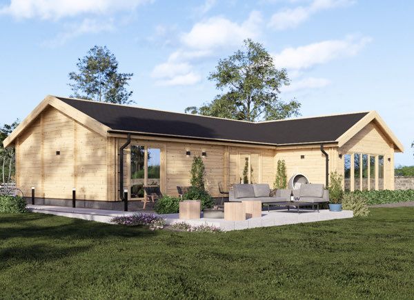 Casa de madera VALENTINA S (44+44 mm), 118 m² avp.ui.product_images.thumbnail 1