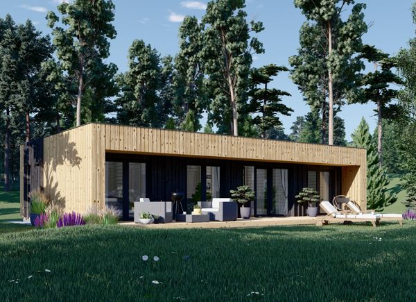 Casa de madera prefabricada KAYA 2 (44 mm + revestimiento), 64 m² avp.ui.product_images.thumbnail 1