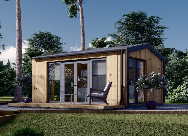 Caseta de jardín de madera EMMY (34 mm + revestimiento), 5x4 m, 20 m² avp.ui.product_images.thumbnail 1