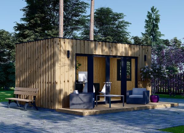 Oficina prefabricada para jardín PREMIUM (Aislada, paneles SIP), 6x3 m, 18 m² avp.ui.product_images.thumbnail 1