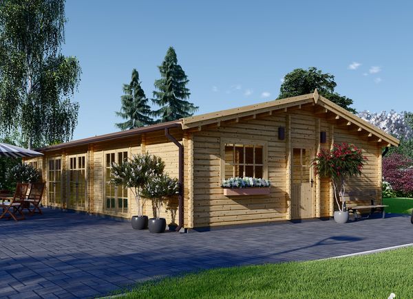 Casa de madera JULIA (44+44 mm), 103 m² avp.ui.product_images.thumbnail 1