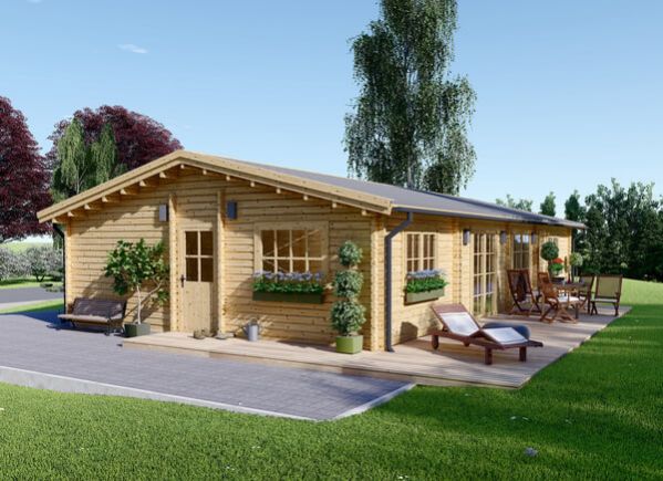 Casa de madera LIMOGES (44+44 mm), 96 m² avp.ui.product_images.thumbnail 1