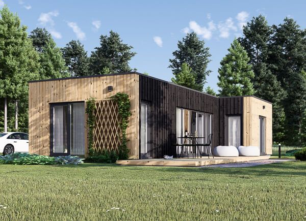 Casa de madera prefabricada LUCIA 2 (44 mm + revestimiento), 50 m² avp.ui.product_images.thumbnail 1
