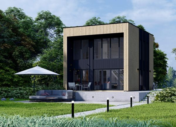 Casa de madera prefabricada KAYA 4L (Aislada, 44 mm + revestimiento), 50 m² avp.ui.product_images.thumbnail 1