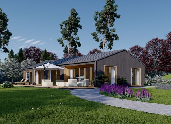 Casa de madera para vivir ELIZA (Aislada PLUS, 44 mm + revestimiento), 115 m² avp.ui.product_images.thumbnail 1