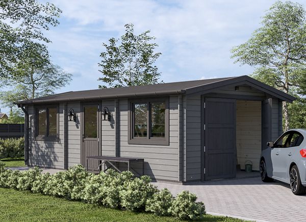 Garaje de madera CLASSIC (34 mm), 4x7.5 m, 30 m² avp.ui.product_images.thumbnail 1