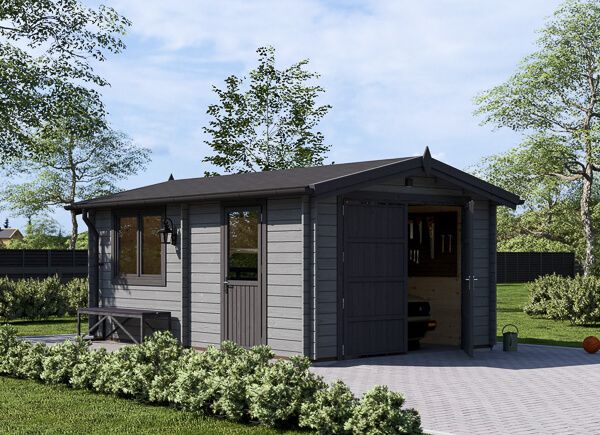 Garaje de madera CLASSIC (44 mm), 3.6x5.4 m, 20 m² avp.ui.product_images.thumbnail 1