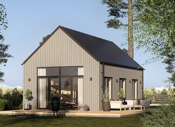 Casa de madera para vivir MILANA RV (Aislada PLUS, 44 mm + revestimiento), 41 m² avp.ui.product_images.thumbnail 1