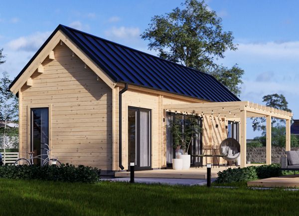 Casa de madera ADALINE S (44 mm), 45 m² thumbnail 1