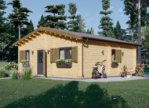 Casas de madera con 2 habitaciones: modelos y precios