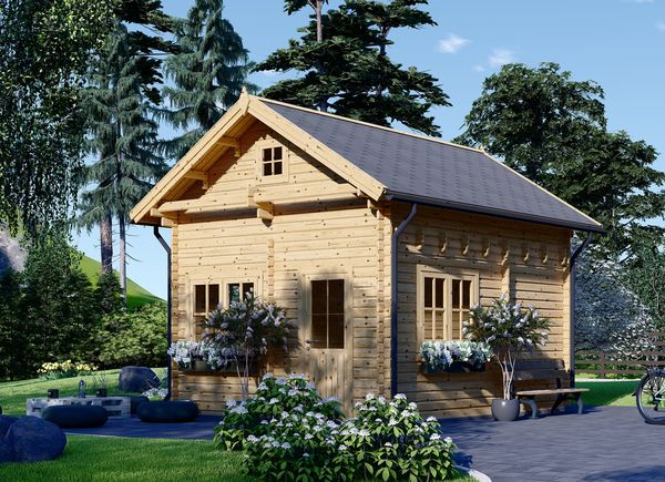 Casa de madera AVIGNON (44 mm), 20 m² + 16 m² altillo avp.ui.product_images.thumbnail 1