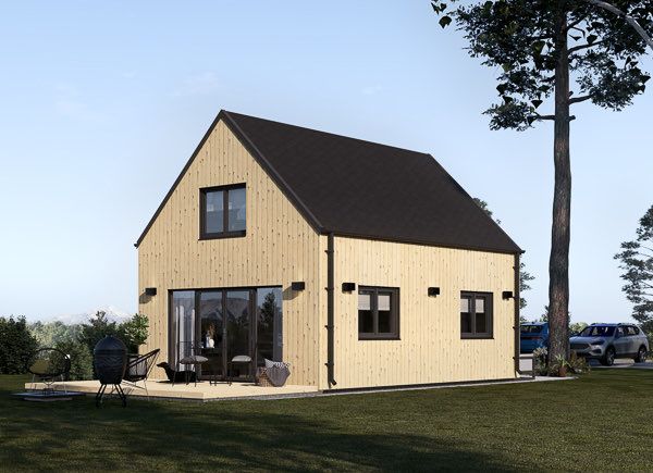 Casa de madera ALINA (34 mm + revestimiento), 46 m² avp.ui.product_images.thumbnail 1