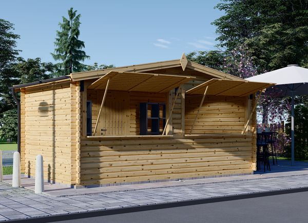 Kiosco de madera (28 mm), 5x3 m, 15 m² avp.ui.product_images.thumbnail 1