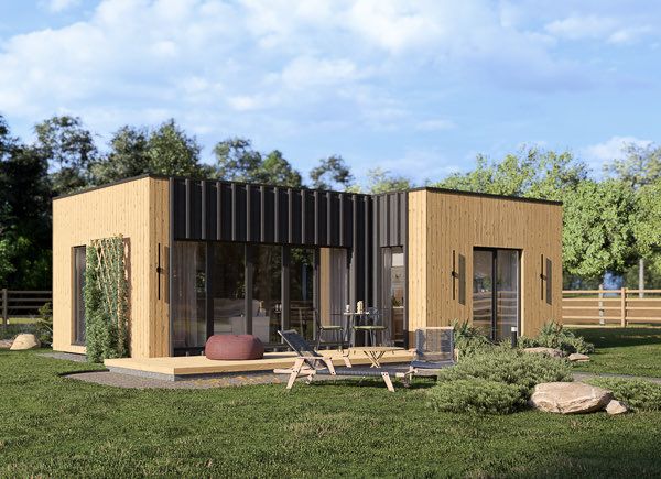 Casa de madera para vivir LUCIA 1 RV (Aislada PLUS, 44 mm + revestimiento), 40 m² avp.ui.product_images.thumbnail 1