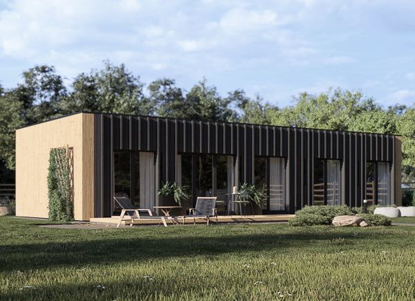 Casa de madera para vivir BELLA 3 RV (Aislada PLUS, 44 mm + revestimiento), 75 m² avp.ui.product_images.thumbnail 1