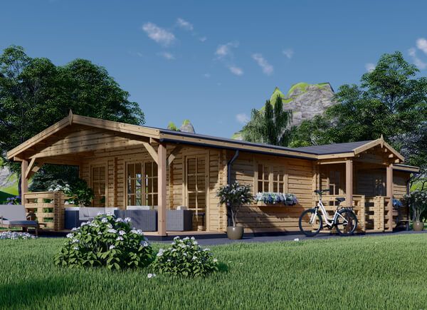 Casa de madera con porche DONNA (44 mm), 63 m² + 11.5 m² porche avp.ui.product_images.thumbnail 1
