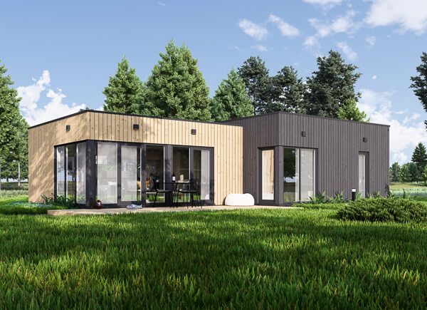 Casa de madera prefabricada MALLY (44 mm + revestimiento), 69 m² avp.ui.product_images.thumbnail 1