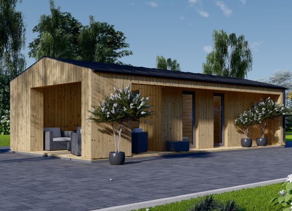 Casa de madera ANNA Modern (34 mm + revestimiento), 37 m² avp.ui.product_images.thumbnail 1