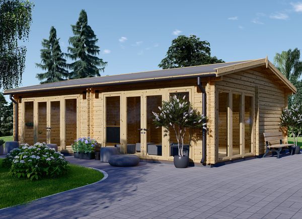 Casa de madera para jardín MARINA (44 mm), 8x6 m, 48 m² avp.ui.product_images.thumbnail 1