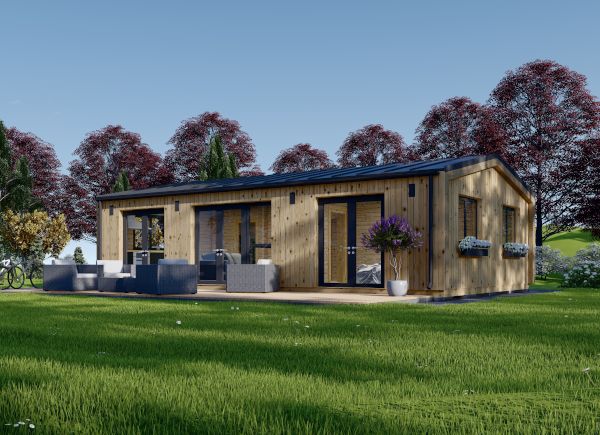 Casa de madera para vivir SELENE (Aislada, 44 mm + revestimiento), 63 m² avp.ui.product_images.thumbnail 1