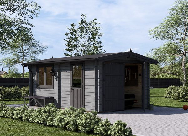 Garaje de madera CLASSIC (44 mm), 3.2x5.2, 16 m² avp.ui.product_images.thumbnail 1