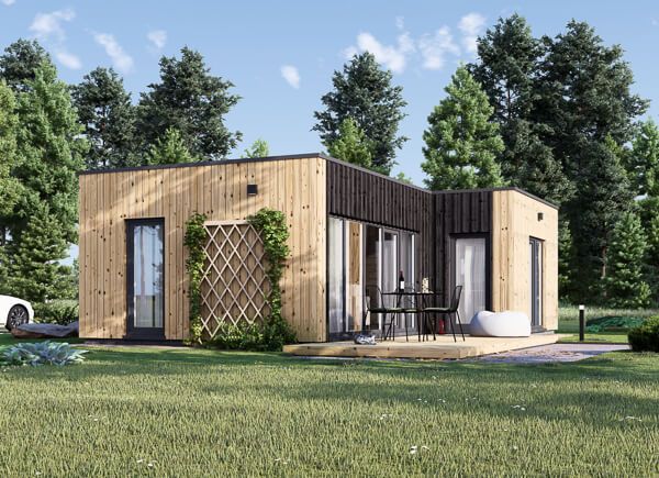 Casa de madera prefabricada LUCIA 1 (44 mm + revestimiento), 40 m² avp.ui.product_images.thumbnail 1