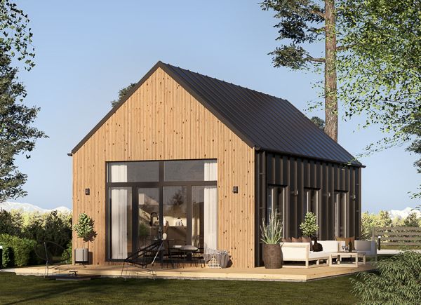 Casa prefabricada para vivir MILANA PV (Aislada PLUS, 44 mm + revestimiento), 41 m² avp.ui.product_images.thumbnail 1