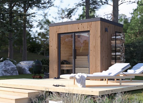 Sauna de exterior OKO (34 mm + revestimiento), 2.3x1.6 m, 2.7 m² avp.ui.product_images.thumbnail 1
