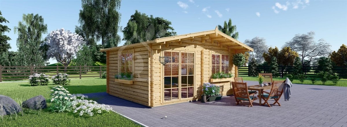 Caseta de jardín de madera WISSOUS (44 mm), 5x6 m, 30 m²