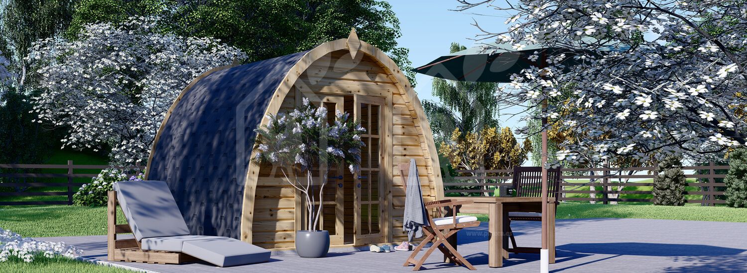 Caseta de jardín de madera BRETA (28 mm), 3x3 m, 9 m² visualization 1