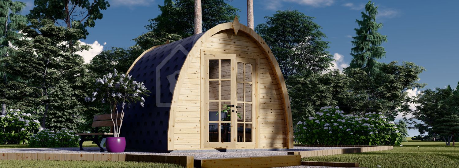 Caseta de jardín de madera BRETA (44 mm), 3x3 m, 9 m² visualization 1