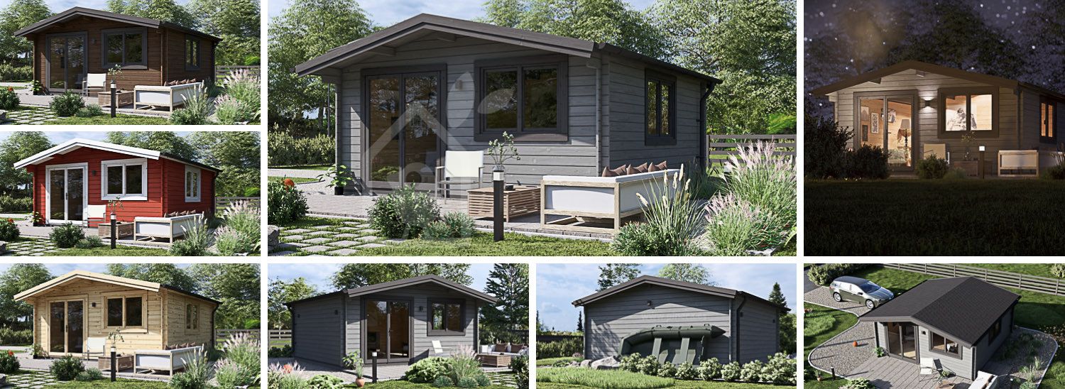 Caseta de jardín de madera WISSOUS (44 mm), 5x5 m, 25 m² visualization 1