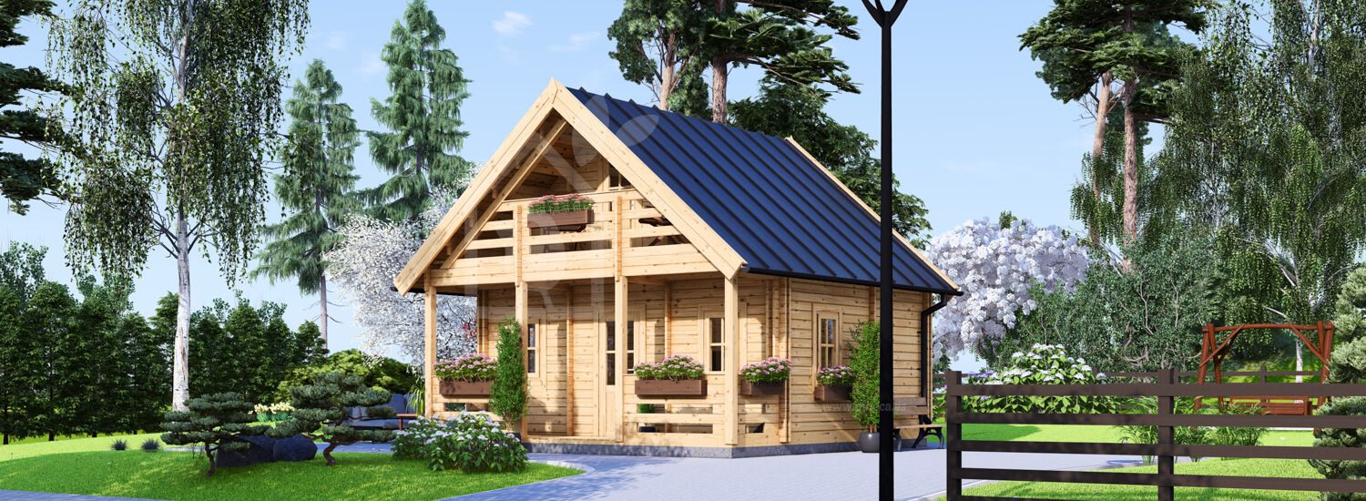 La casa LIVINGTON S (Aislada, 44+44 mm), 50 m² visualization 1