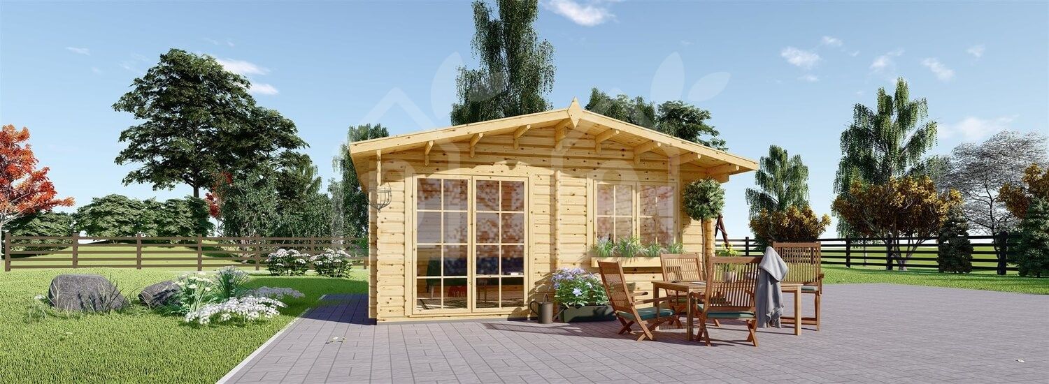 Caseta de jardín de madera WISSOUS (44 mm), 5x4 m, 20 m² visualization 1