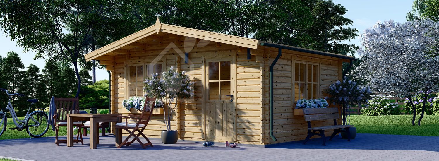 Caseta de jardín de madera DREUX S (34 mm), 5x4 m, 20 m² visualization 1