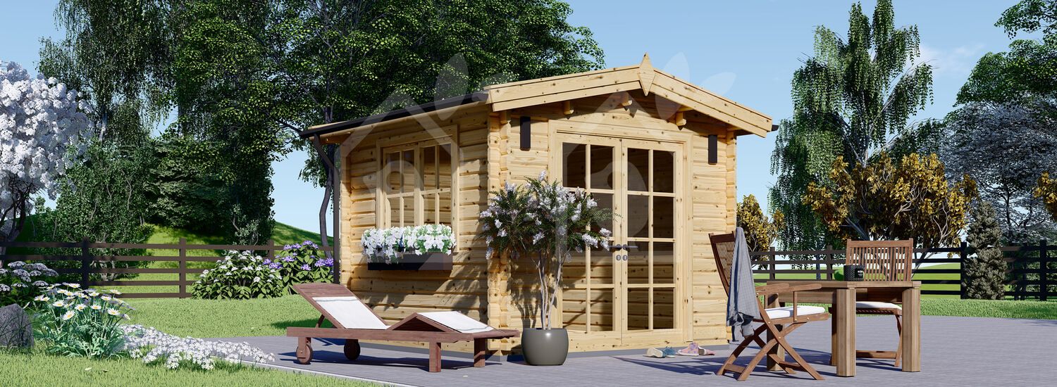 Caseta de jardín de madera ADAM (34 mm), 3x3 m,  9 m² visualization 1