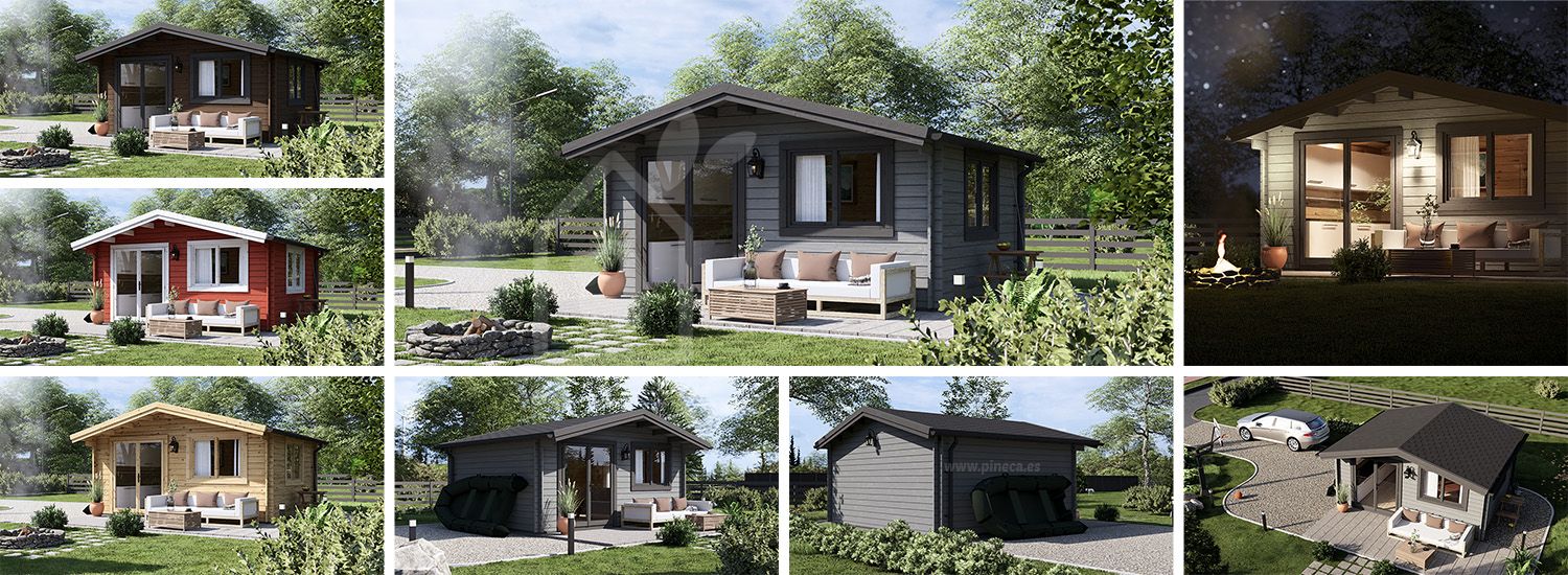 Caseta de jardín de madera WISSOUS (34 mm), 5x4 m, 20 m² visualization 1
