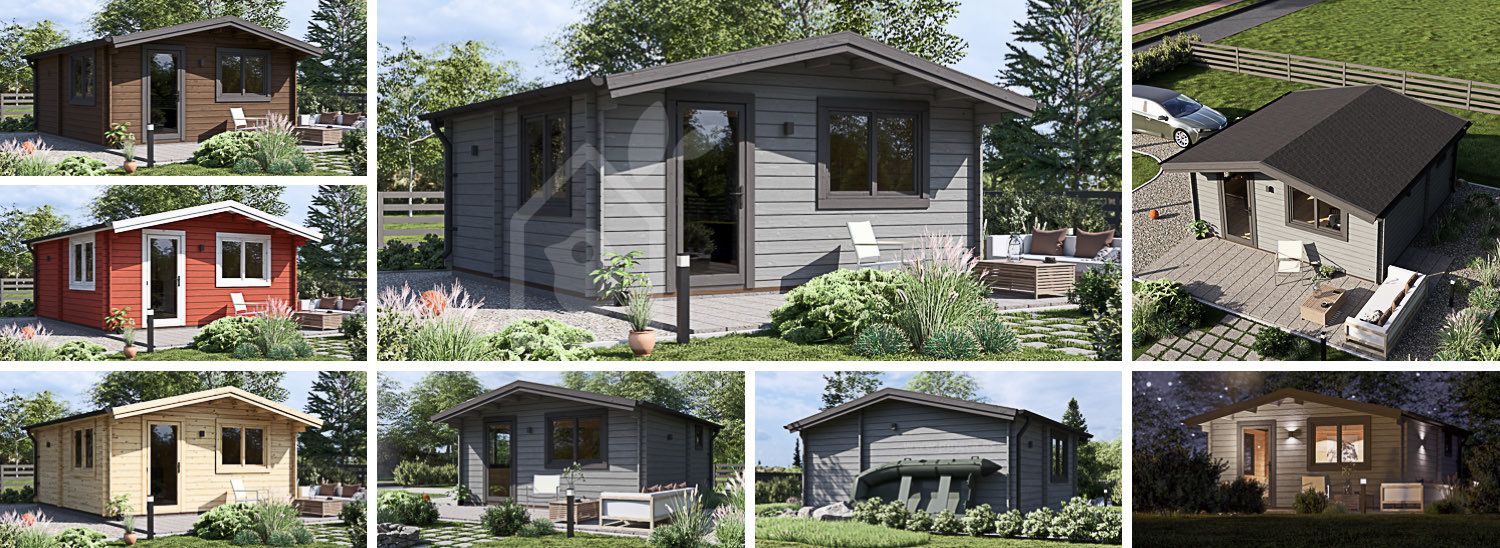 Caseta de jardín de madera NINA (44 mm), 5x5 m, 25 m² visualization 1