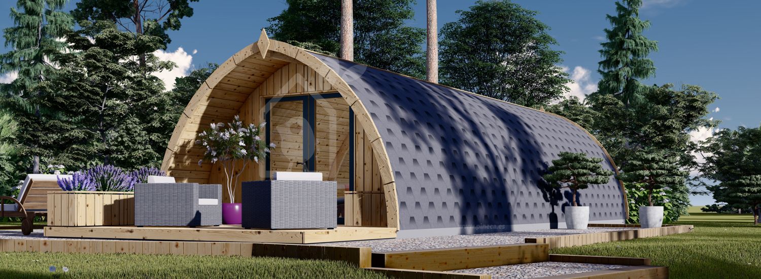 Caseta de jardín de madera BRETA (44 mm), 4x10 m, 40 m² visualization 1