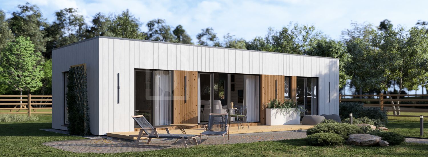 Casa prefabricada para vivir BELLA I PV (Aislada PLUS, 44 mm + revestimiento), 46 m² visualization 1