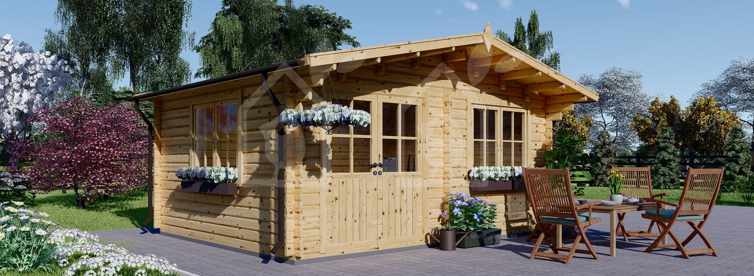 Caseta de jardín de madera LILLE (44 mm), 5x4 m, 20 m² visualization 1