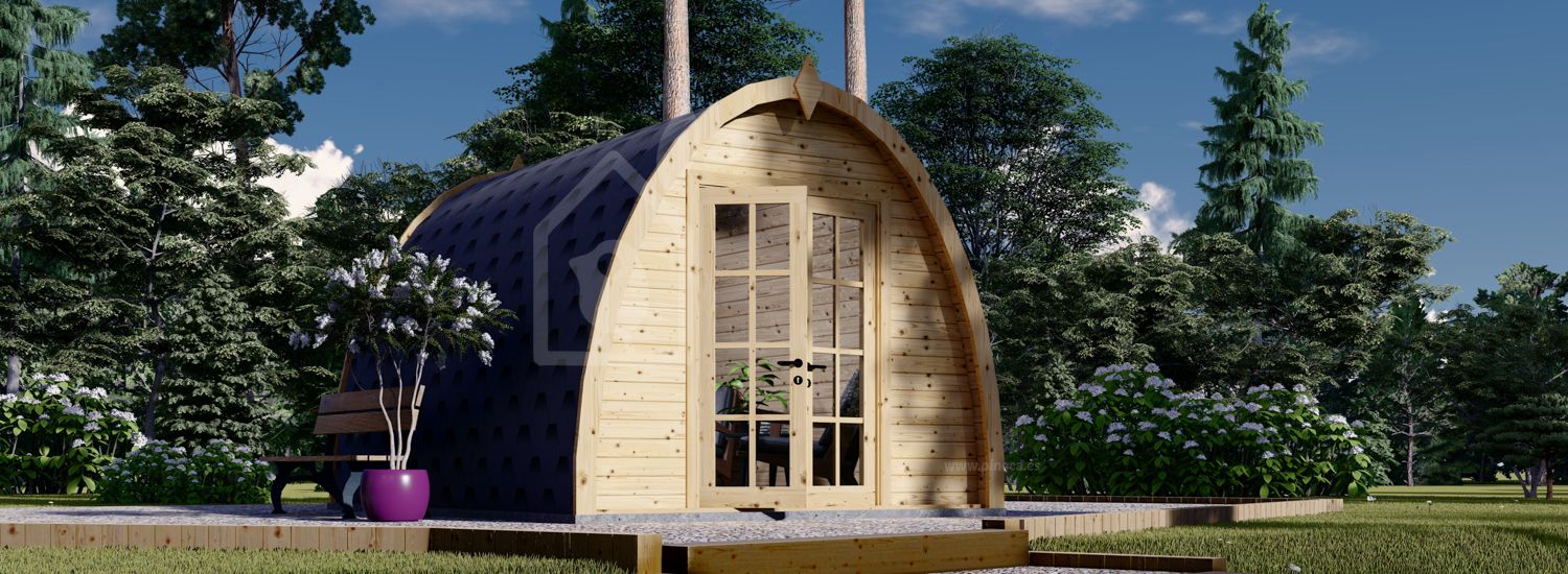 Caseta de jardín de madera BRETA (44 mm), 3x4 m, 12 m² visualization 1